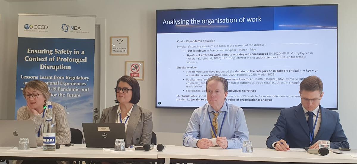 Intervenants du Workshop Ensuring safety in a context of prolonged disruption