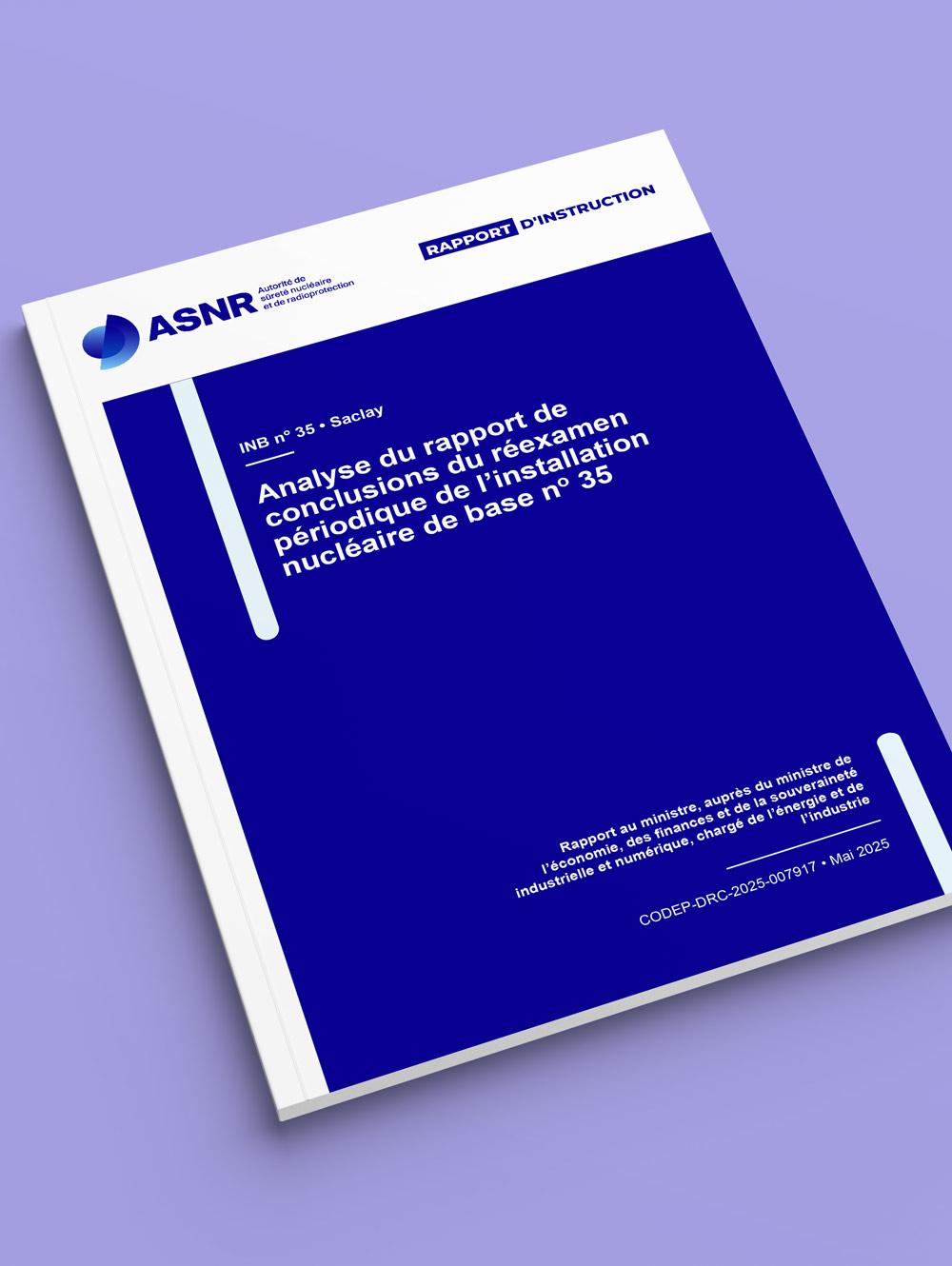 Analyse du rapport de conclusions du réexamen périodique de l’installation nucléaire de base n°35