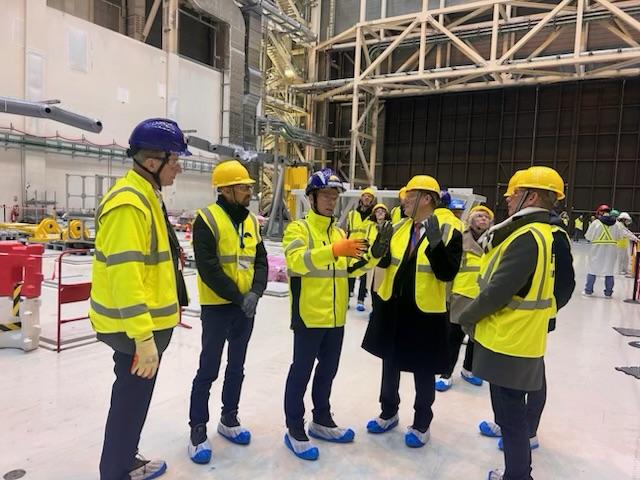 Pierre-Marie Abadie, président de l’ASNR, se rend sur le chantier de construction de l’installation ITER à Cadarache (Bouches-du-Rhône)
